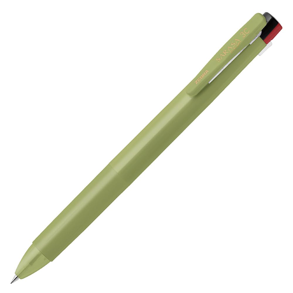 

Zebra 3 Color Ballpoint Pen Sarasa Clip 3C Relaxy Leaf Green Shaft 0.4mm J3JS5-RX-LFG