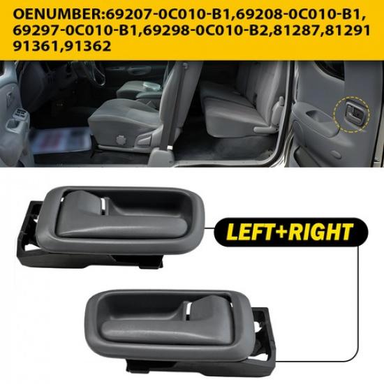 Rear Driver Passenger Interior Door For Handle 2000-2006 Toyota Tundra Gray