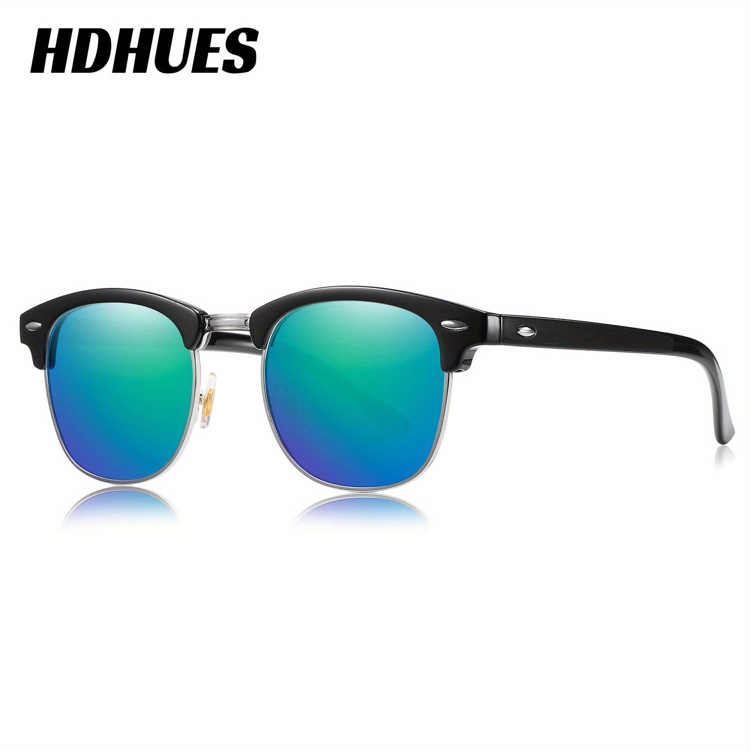 HdHues Унисекс Квадратные пластиковые поляризованные модные солнцезащитные очки — фото 12