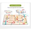 Wooden Color Shape Magnetic Maze Magnetic Sorting Travel Board Montessori Puzzle Toy Educational Learning for Age 3+ Fine Motor