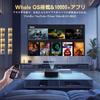 Lisowod L62Pro Projector TV 14 Compact Home Automatic Keystone Keystone WIFI Bidirectional Bluetooth Quiet Motorized HiFi Compatible with and Includes
