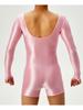 Sexy Men Dual Use Top T-Shirt Backless Bodysuit Stain Smooth Oil Glossy Shiny Sexy Tights Elastic Yoga Shapping Leotard Plus