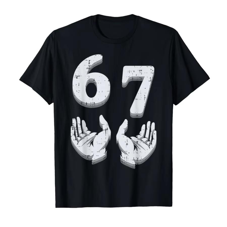

67 Meme Funny 6 7 Unisex Women Kids Boys Girls Youth Tshirt for Unisex Women 100 Cotton T Shirts Short Sleeve Tops 10061 2XL