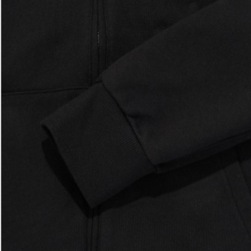 The North Face Moletom com Zíper Preto com Mini Logo Box