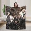 Omniscient Reader Viewpoint Yoo Joonghyuk Warm Blanket Travel Plush Throw Blanket Funny Home Decor Flannel Bedspread Bed Cover