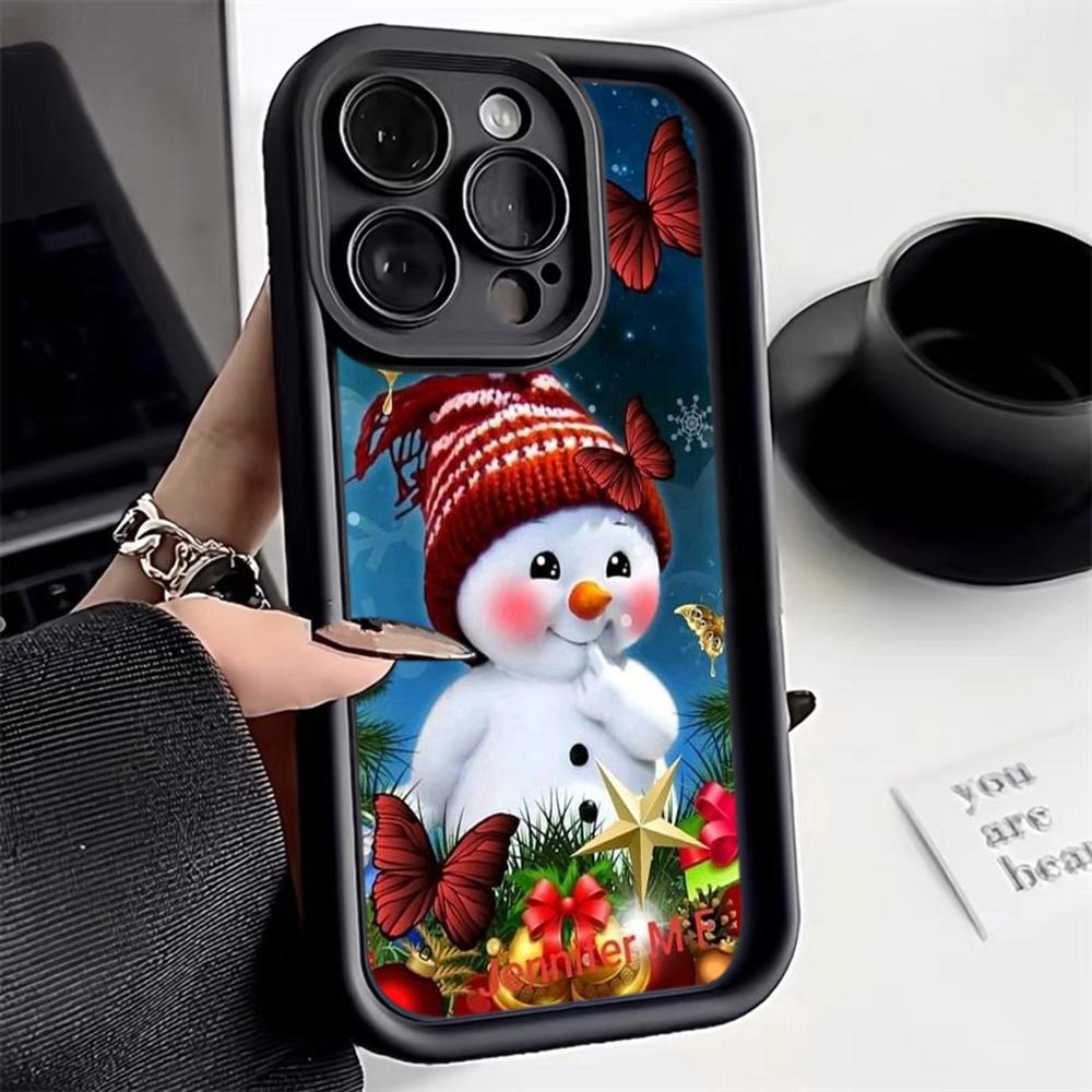 Ae110 Merry Christmas Phone Cases for Samsung A54 A14 A05s A55 A53 A15 S23 S24 Ultra S25 Plus A35 S20 FE A25 Angel Eye Ladder Protective Cover