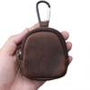 NEW Men Women Outdoor Wild PU Leather Carabiner Multi- Retro Mini Coin Purse headphone cable wrap Wallet