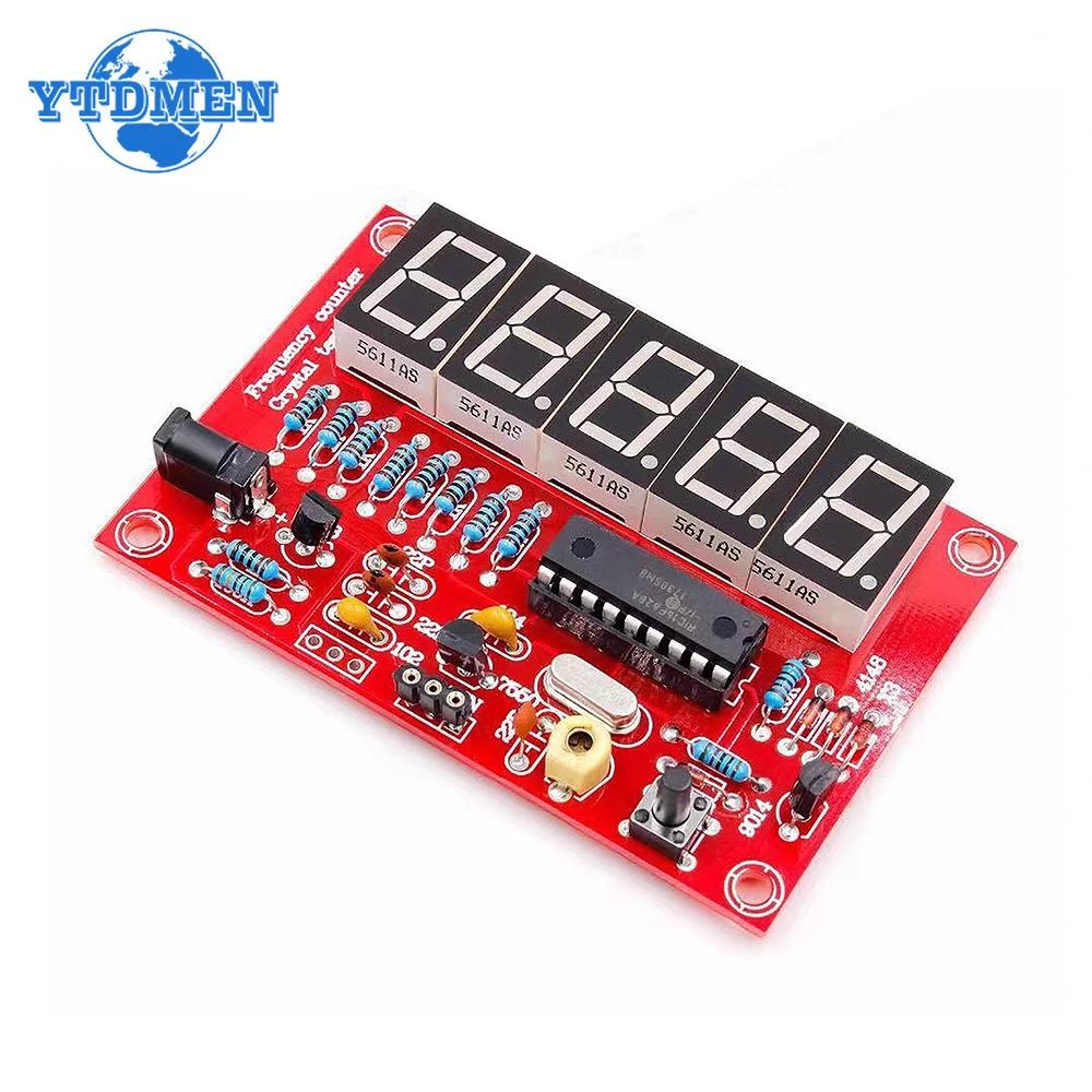DIY Digitaler LED Frequenzzähler 1Hz-50MHz Kristalloszillator Tester 5 Stellen Modul DIY Elektronikbausatz, für Arduino