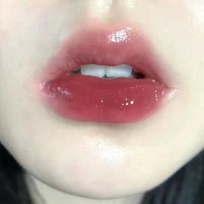 Brillant à lèvres miroir scintillant: Brillant à lèvres coréen longue durée et hydratant à la texture aqueuse et vitreuse