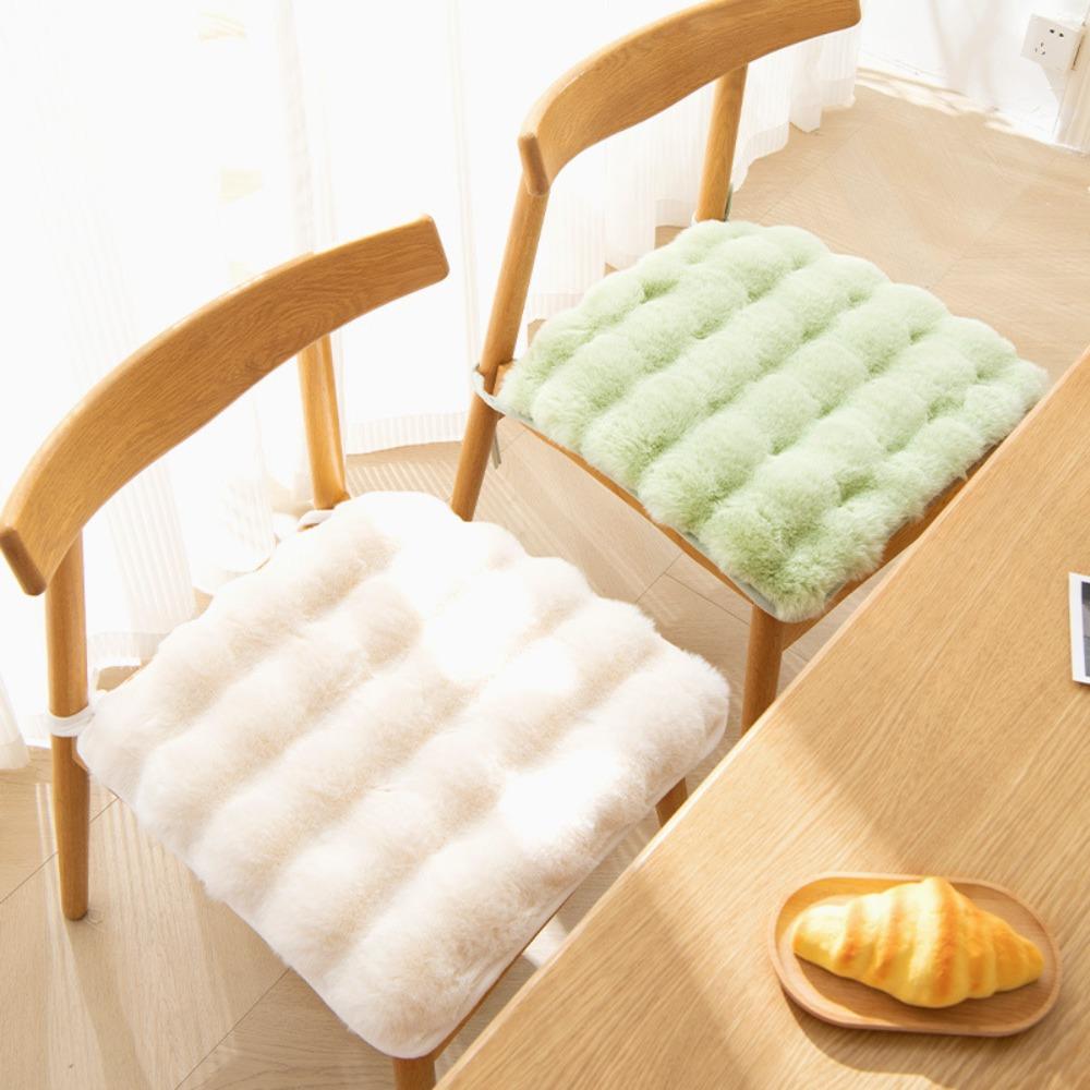 Non Slip Plush Chair Seat Thickened Chair Seat Pads Office Seat Cushion  Home