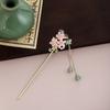 New Chinese Leaf Tassel Tassel Ancient Style Hairpin Simple Court Style Flower Butterfly Pearl Hanfu Hairpin Female