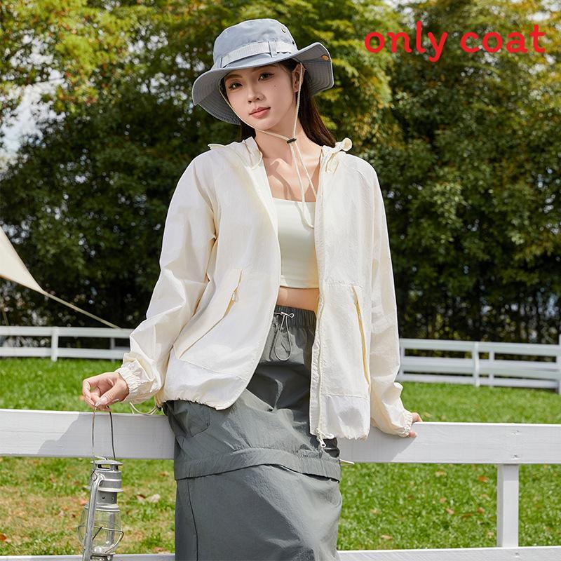 Outdoor Windbreaker For Women Men With Upf50 Uv Protection And Breathable Ice Silk Fabric For Hiking Camping