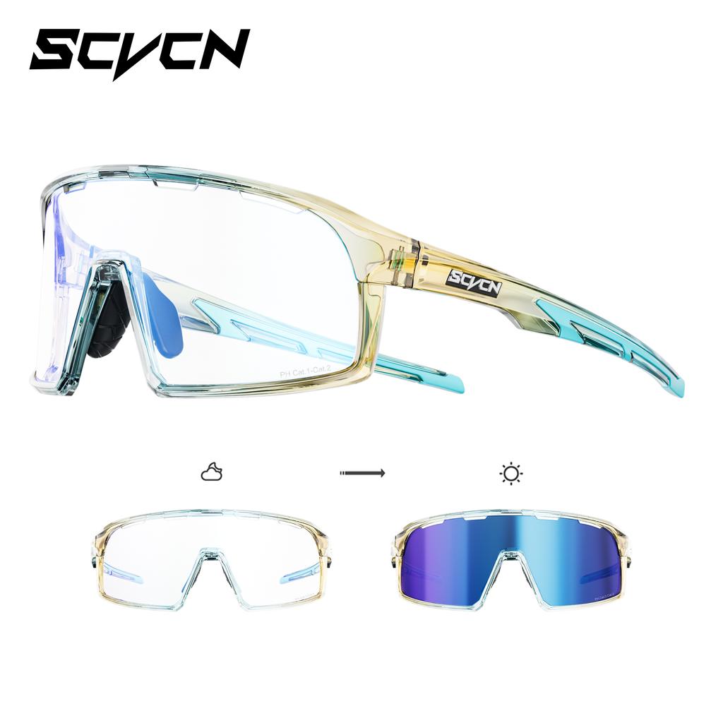 SCVCN Photochromic Cycling Sunglasses for Men Outdoor Y2k Bike Glasses Fishing Glasses Hiking Eyewear Bicycle Goggles UV400
