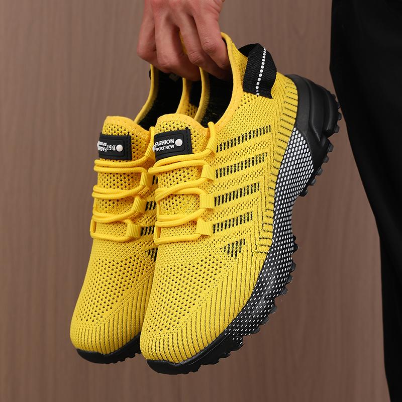 New Mesh Men'S Running Shoes Outdoor Casual Walking Fashion Sports Shoes Breathable  Comfortable Training Tennis Shoes For Men