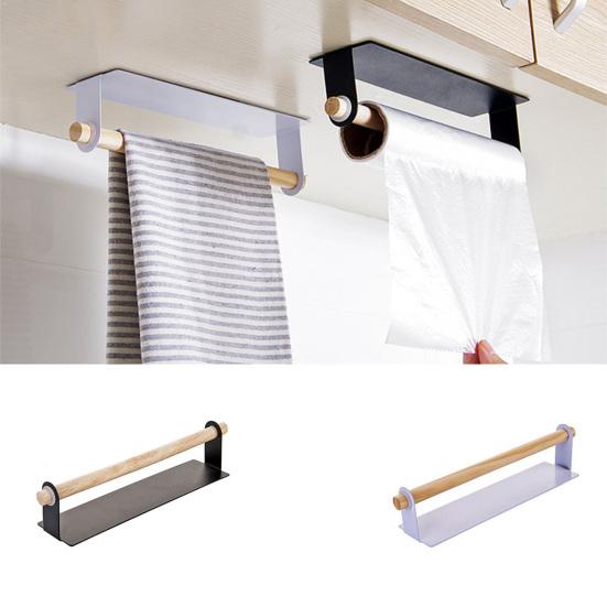 Towel Rack Stable Self-adhesive Compact Bathroom Single Towel Rack for Bathroom