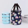 Neue zylindrische Lunchtasche Thermoisolier-Behältertasche Tragbare Lunchbox-Tasche Wasserdichte Lebensmittelaufbewahrung Eisbeutel Kühlertaschen
