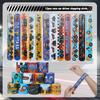 12pcs Racing Car Slap Bracelets PVC Wristbands Kids Birthday Party Favors Pinata Filler Guests Gift Sport Party Decor Supplies