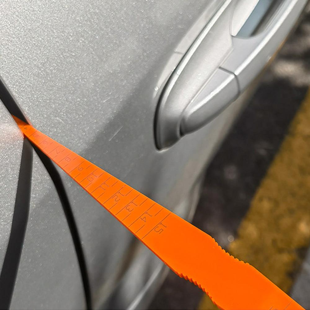 Panel Gap Alignment Gauge Portable Orange Auto Measuring Tool 1-18mm Aperture Scale Wedge Feeler