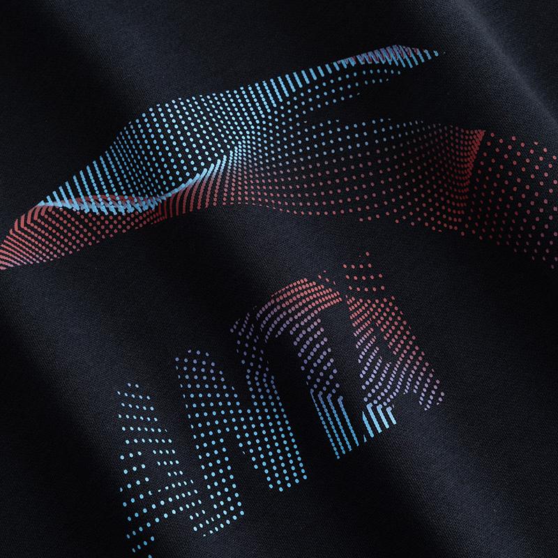 Anta Autumn Youth Campus Style Hoodie Men Tops Black 952548718N-6