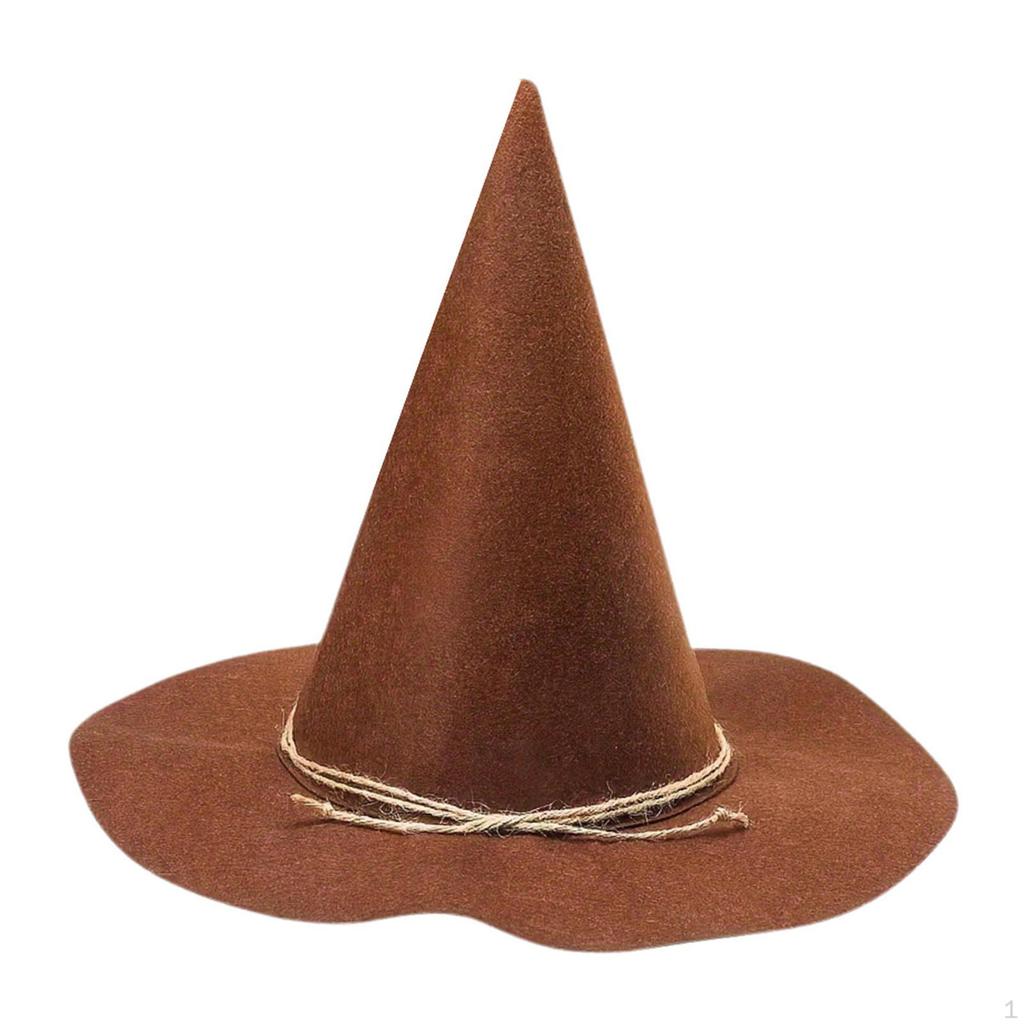 Halloween Witch Hat Costume Accessory for Dress up Stage Show Role Playing