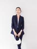 Women's Black Suit Set: Spring-Autumn Formal Workwear for Professional Occasions.