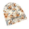 ZLIENSZUS Boho Floral Knit Hat for Adults - 2D Flat Printing Boho Flower with Seamless Pattern, Subtle Bohemian Style Winter Beanie, Warm Cozy Suitabl