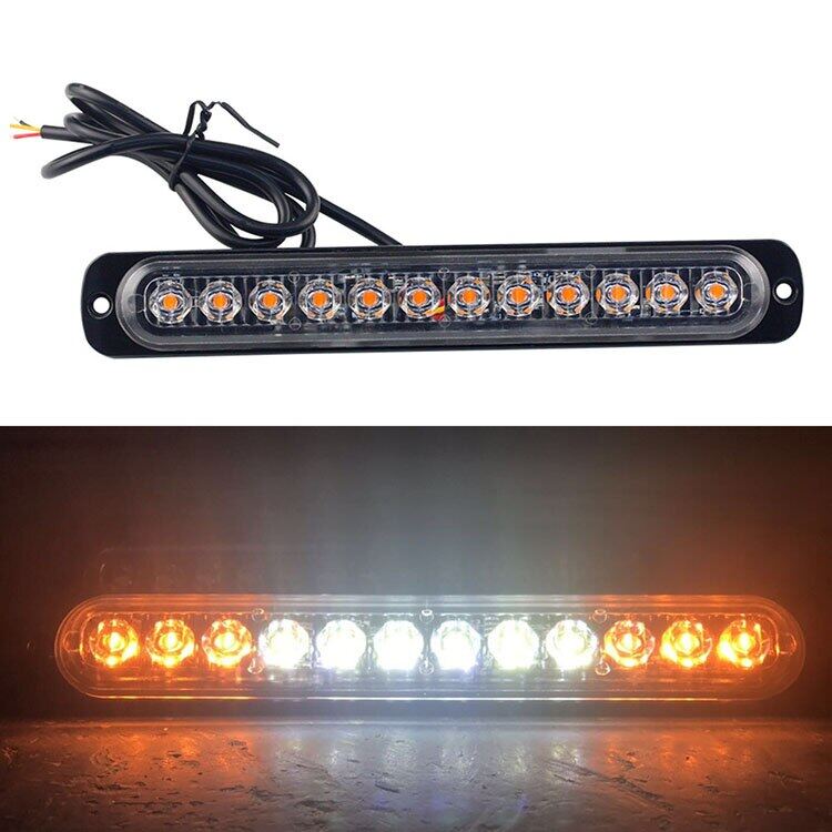 1pc Stroboscopes LED Strobe Warning Light Bar Grille Flashing Truck Car Beacon Signal Lamp 12V 24V Emergency Light