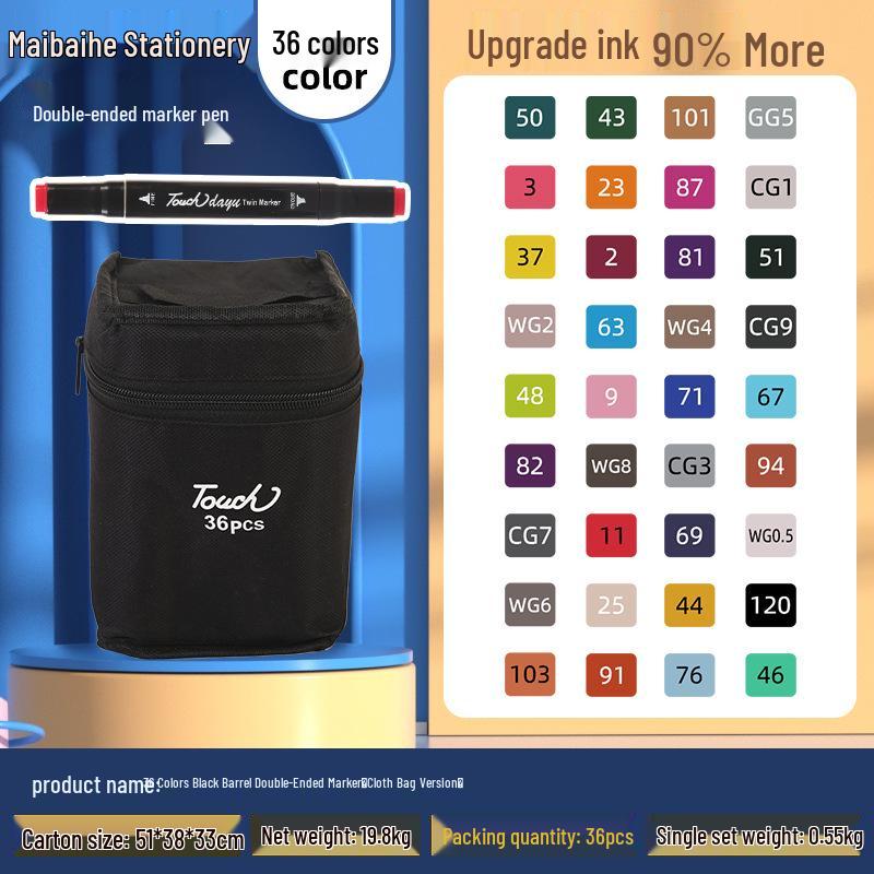 Doppelspitz-Marker-Set: 168 Farben + 80 Farben Kinder-Zeichenstifte + 24 Farben Ölbasierte Marker