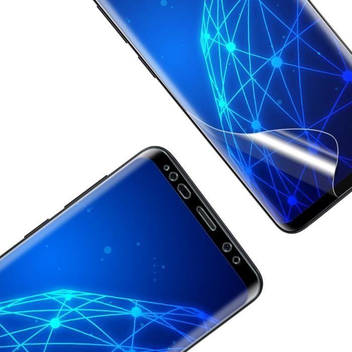 Set mit 5 Samsung Galaxy S8 PLUS Folien - Kratzfester Displayschutz aus gebogenem Kunststoff [Phonillico®]