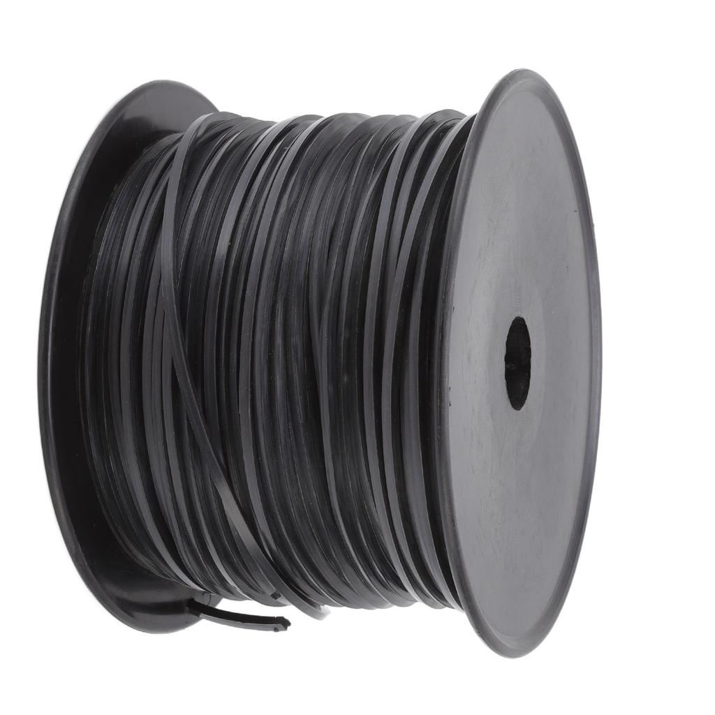 3.3mm 0.13in Square String Trimmer Line High Efficiency Nylon Black Grass Trimmer Line Replacement for Husqvarna 100m