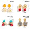 Ingemark 4 Stijlen Vintage Onregelmatige Geometrie Acryl Druppeloorbellen Set voor Vrouwen 2026 Nieuwe Trend Piercing Oorbellen Sieraden Cadeau