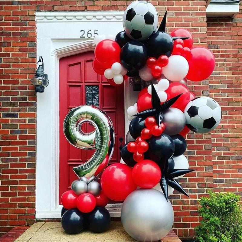 2/4/6Pcs 22 Inch 4D Soccer Balloons Football Sport Boy Birthday Party Supplies For Kids Baby Shower Birthday Party Decorations