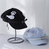 Trendy Wing Embellished Beret Hat Unique Wing Beret Hat Large Border Hat for Casual Outings or Art Exhibitions