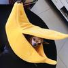 Winter Banane Katzenbett Haus Warm Gemütlich Haustier Matte Tragbar Hundehütte Korb Kissen für Katzen Hunde Kleine Tiere Lustig Süß Weicher Plüsch