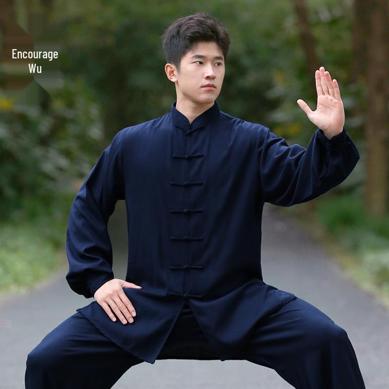 Liwu 2024 Cotton Linen Tai Chi Suit: Unisex Chinese-Style Martial Arts Wear for Spring/Autumn