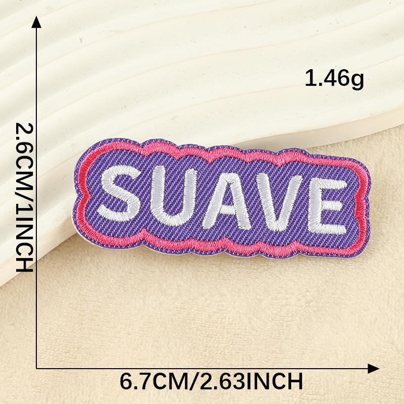 Embroidery Label Cartoon English Alphabet Embroidery Label Patch Sticker Shoe and Hat Badge Clothing Accessories Cloth Sticker
