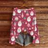 Women's Fashion Christmas Print Lightweight Sweater Casual Long-Sleeve Knit Pullover Top