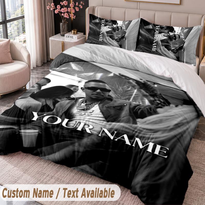 Custom Name Text 3Pcs Bedding Set Apache 207 Duvet Cover And Two Pillowcases