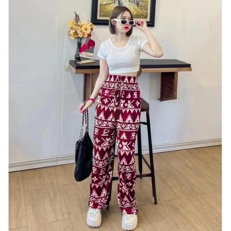 Cat Pants Adjustable Elastic High Waistband Strap Sexy Unisex Man Women Print Thailand Casual Streetwear Beach Bohemian Retro Vintage