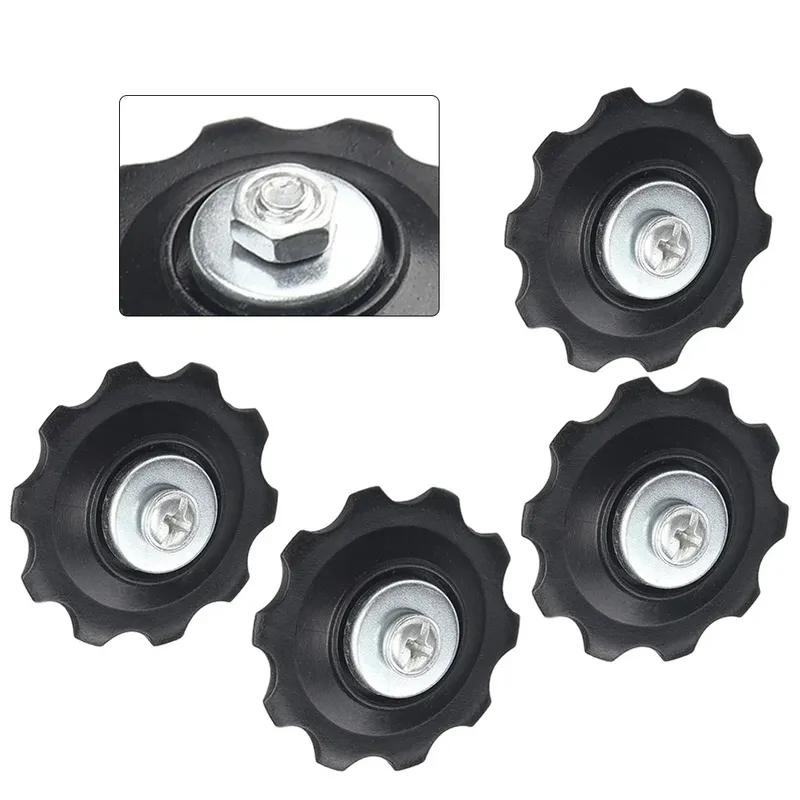 4Pcs 10T Bearing MTB Bicycle Rear Guide Wheel Road Bike -Jockey Rear Derailleur Pulley Roller For Bicycle Derailleur Repair Kit
