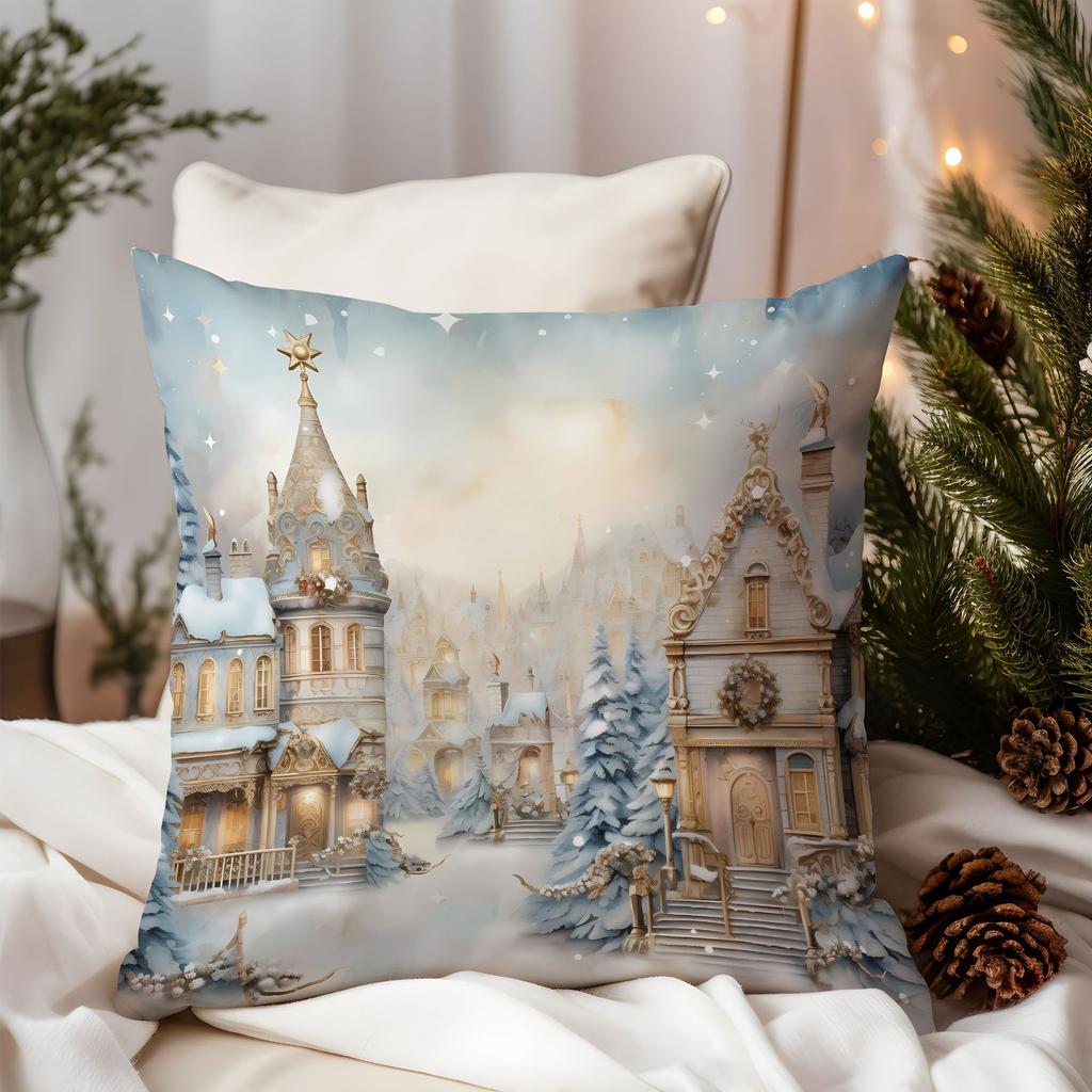 New Christmas Pillow Cover Premium Luxury Santa Home Sofa Cushion Cover Premium Durable Quality Useful Practical