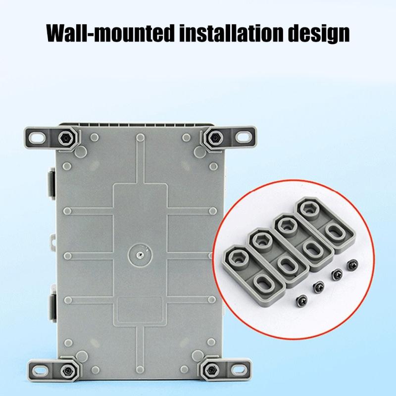 Waterproof Junction Box Electrical Enclosure Lockable Electrical Connection Box for Outdoor Indoor Cable Protections