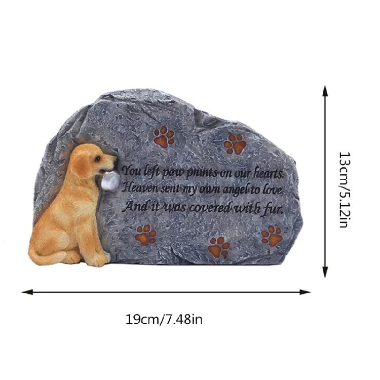 New Creative Pendant Dog Monuments Stone Outdoor Courtyard Decoration Resin Pet Memorial Plaques