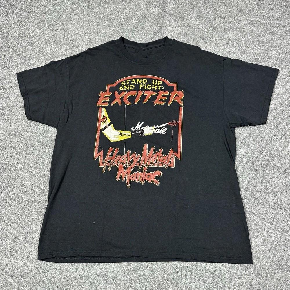 Exciter Heavy Metal Maniac Black Cotton Shirt TU025 Unisex T-Shirt S