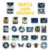 56 Fantasy Starry Sky Blue And Gold Stickers Universe Steampunk Style Creative Retro Fantasy Decorative Stickers