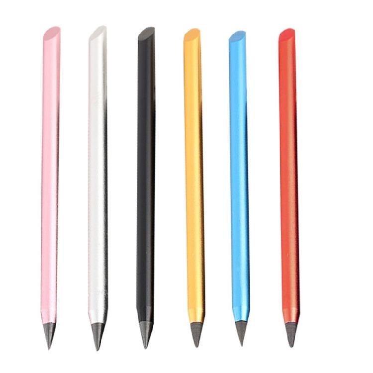 6Pcs Metal Inkless Pen with Touching Screen Pen Tip Smooth Writing Erasable Everlasting Pen for Office School 1