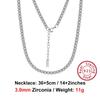 Orsa Jewels Handgefertigt Echter Ton Iced Out Zirkonia Tennisketten-Anhänger Halskette Choker Damen Herren HipHop Schmuck Sc45Mode