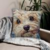 1Pc Havanese Dog Cushion Covers Chair Living Room Pillowcase Cozy Zipper Sofa Pillow Covers Bedroom Indoor Home Decor