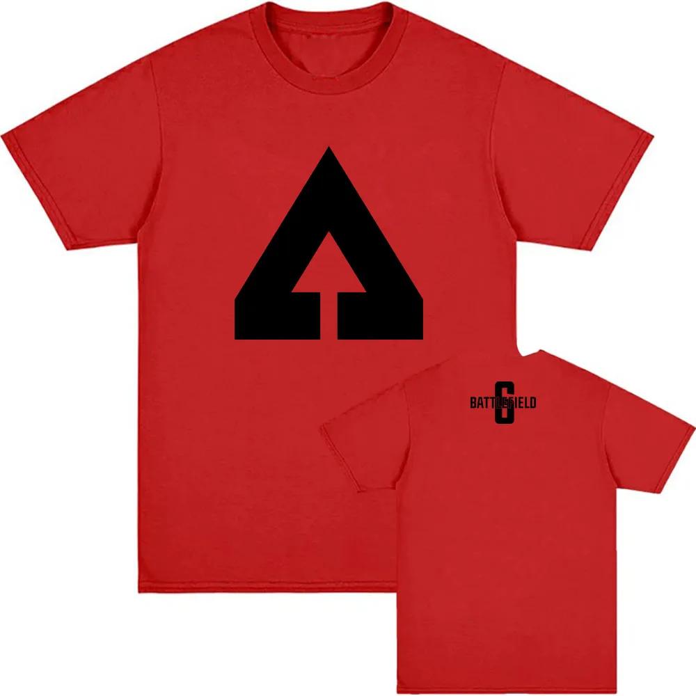 Men Clothing Game Battlefield 6 Printing Tshirts Short Sleeve Cotton Loose Tshirt Unisex Streetwear Hip Hop Oneck Male T Shirt