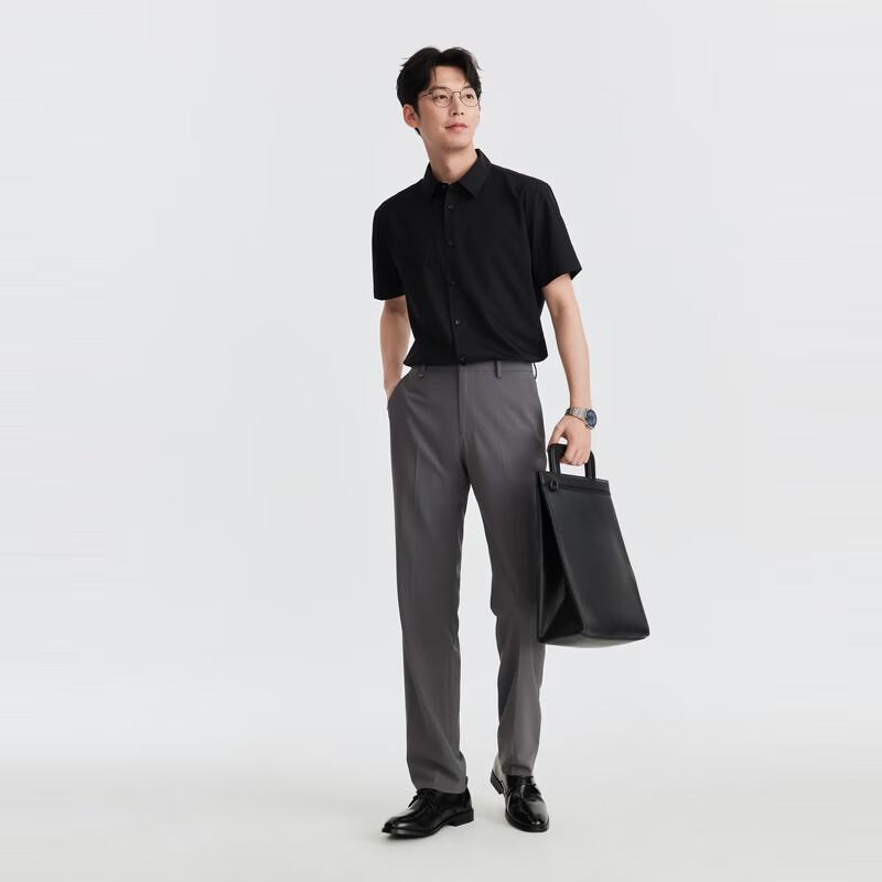 Joeone Men's Wrinkle-Resistant Straight Business Suit Pants
